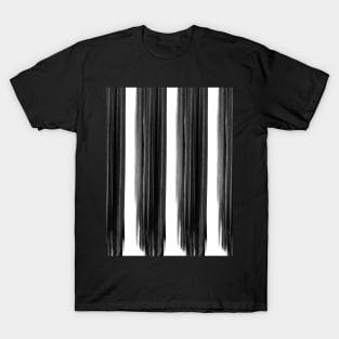 black and white brushstroke T-Shirt